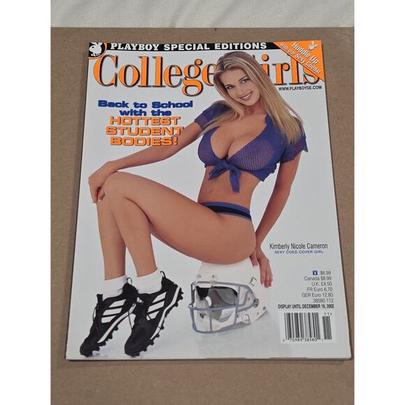 PLAYBOY'S COLLEGE GIRLS 2002 KIMBERLY NICOLE CAMERON SPECIAL EDITION MAGAZINE - Picture 1 of 3